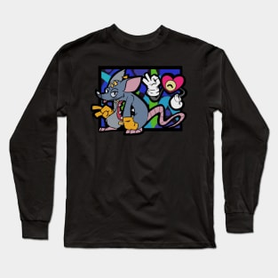 Funky Dead Rat Long Sleeve T-Shirt